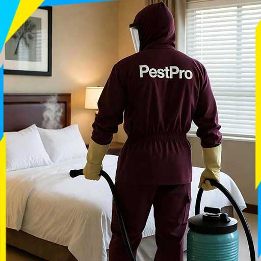 Professional pest control technician spraying treatment — PestPro Kenya Nairobi